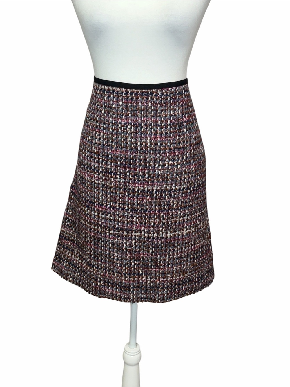 W by Worth Multicolor Tweed Skirt